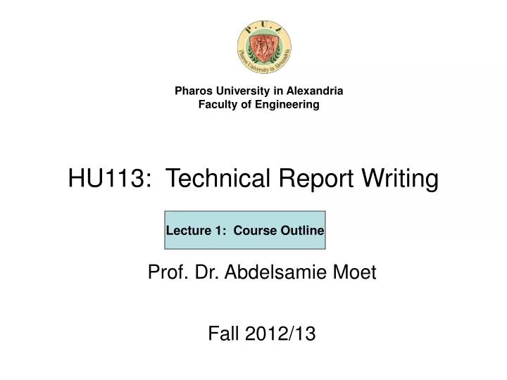 powerpoint presentation on technical report writing