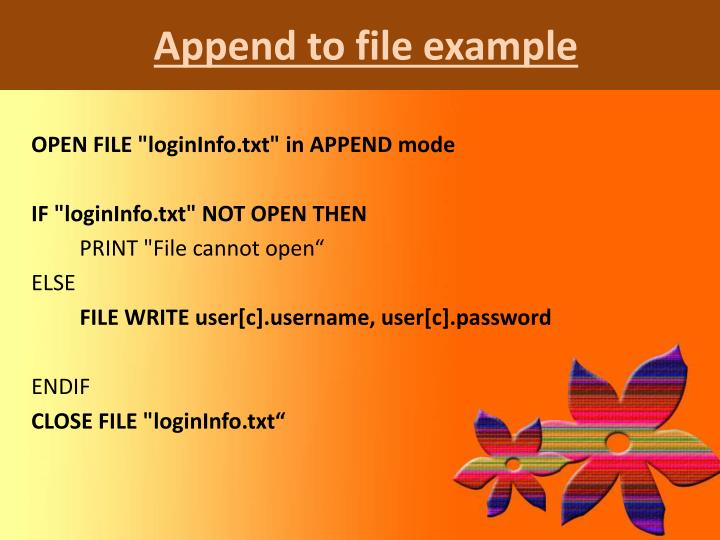PPT - Files in Pseudocode PowerPoint Presentation - ID:6383806