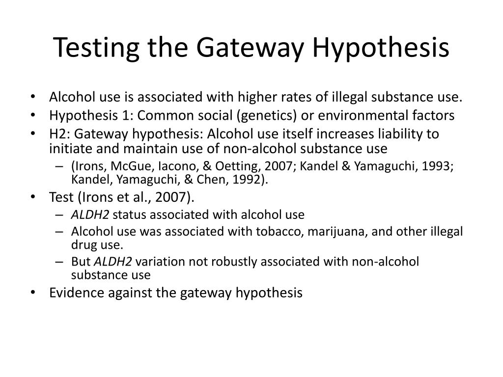 gateway hypothesis
