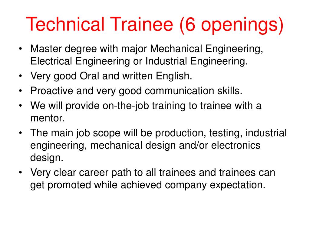 PPT - Join Our Team: Technical Trainee Opportunities at Beats ...