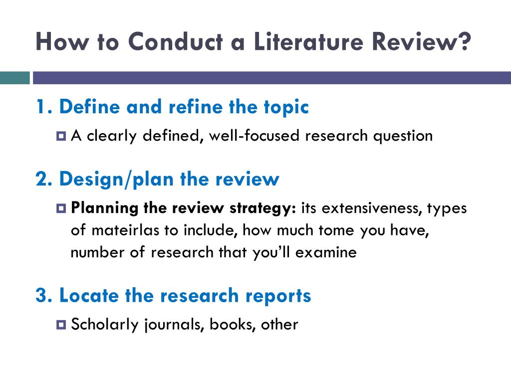 conduct literature review