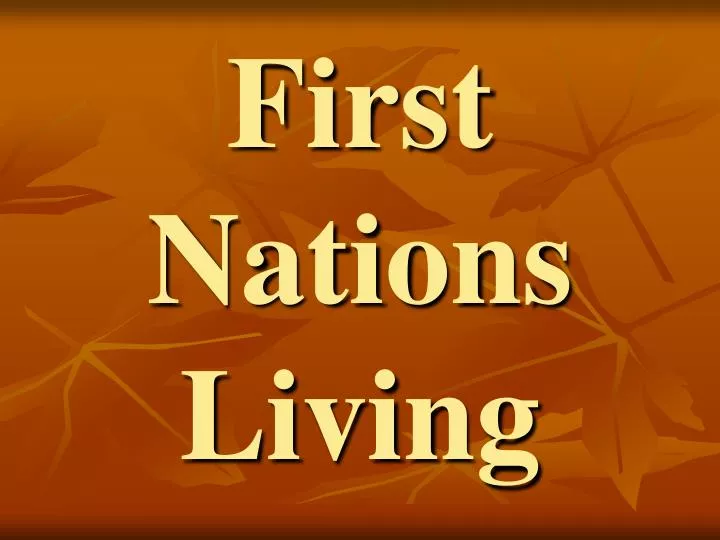 first nations living n.