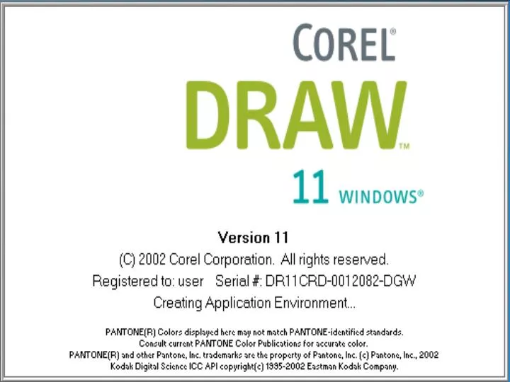  PPT  COREL DRAW  11 PowerPoint Presentation  free download 