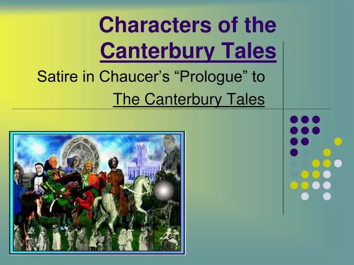 characters of the canterbury tales n.