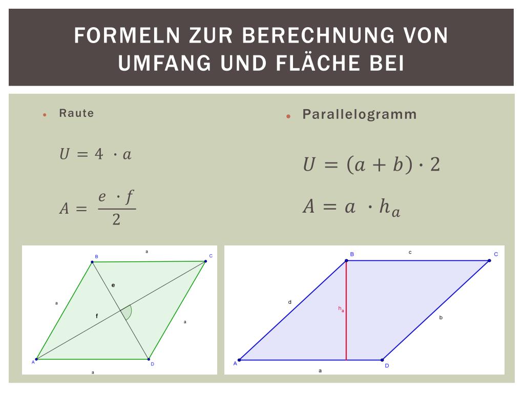 PPT Raute und Parallelogramm PowerPoint Presentation, free download ID6386496