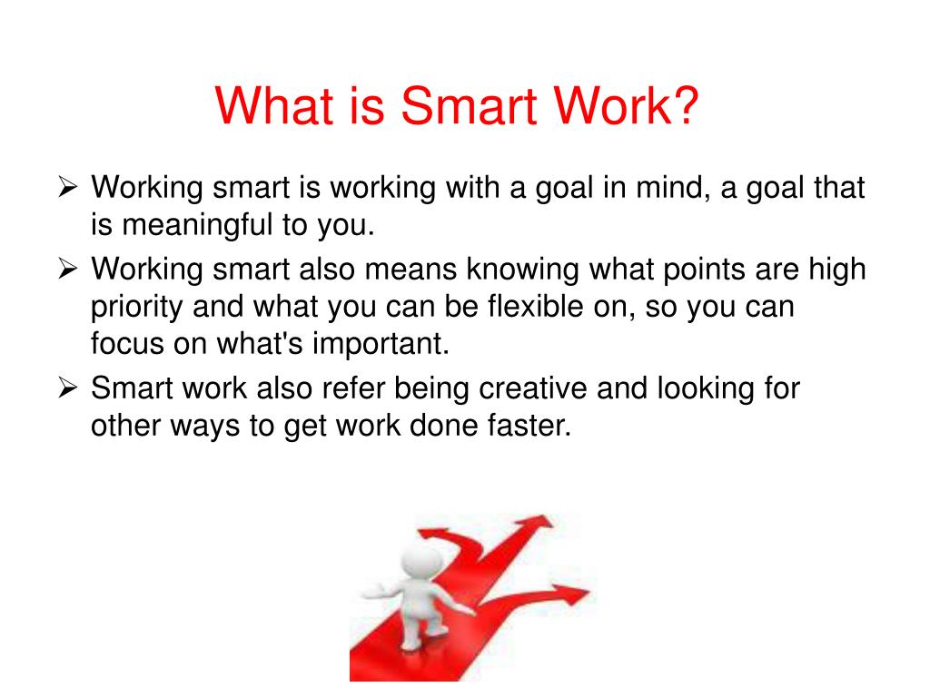 smart work essay