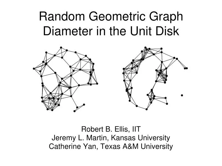 unit disk graph unit disk graph