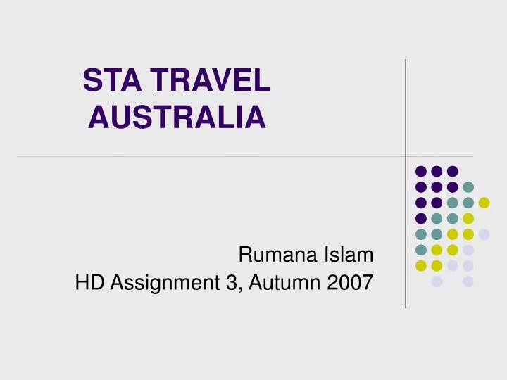 PPT - STA TRAVEL AUSTRALIA PowerPoint Presentation, free download -  ID:6388365