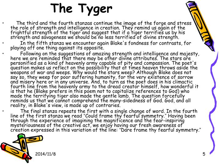PPT The Tyger PowerPoint Presentation ID6388987