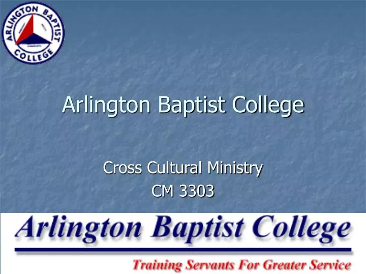 PPT Arlington Baptist College PowerPoint Presentation Free Download