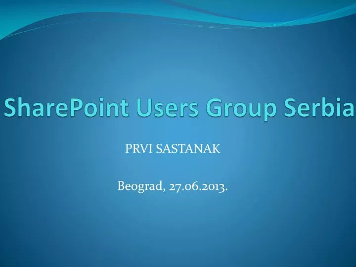 sharepoint users group serbia n.