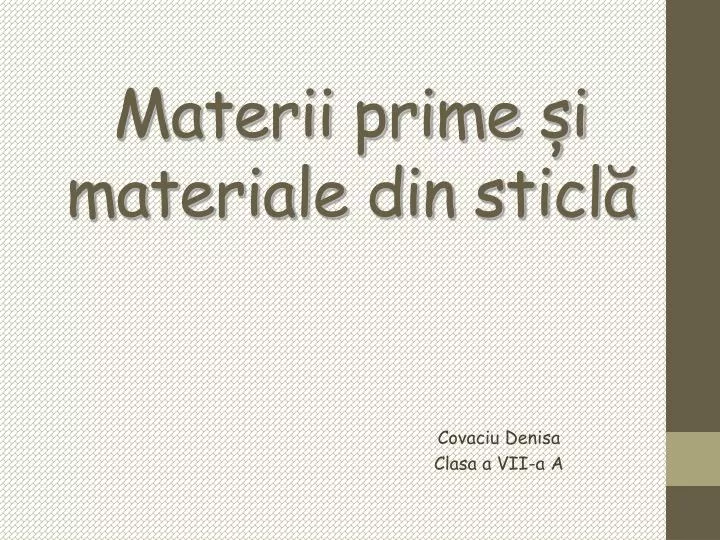 PPT - Materii prime și materiale din sticlă PowerPoint Presentation, free  download - ID:6389821