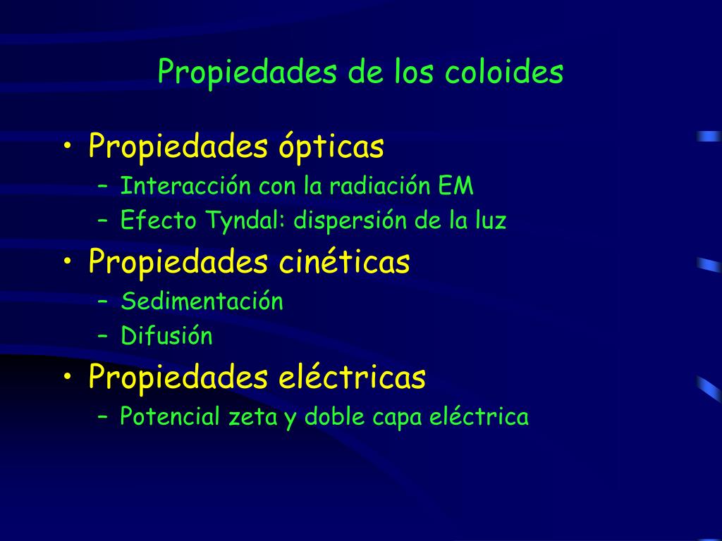 PPT - Propiedades de los coloides PowerPoint Presentation, free download -  ID:6390488