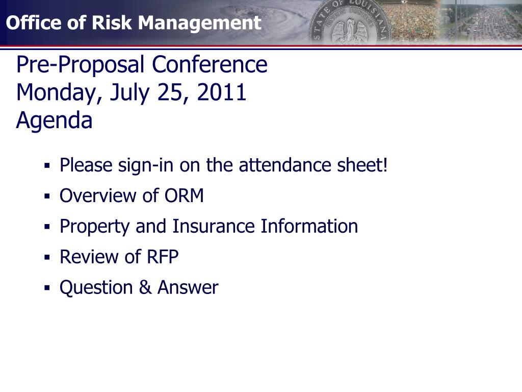 Ppt state of louisiana office of risk management powerpoint