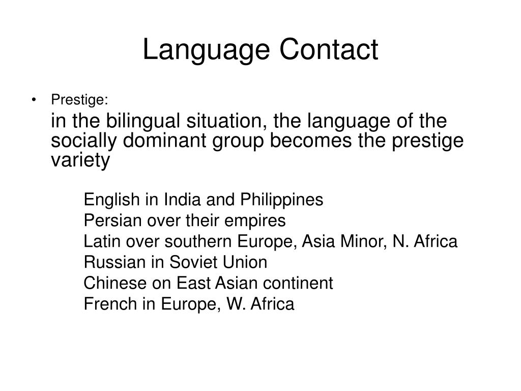 language contact thesis