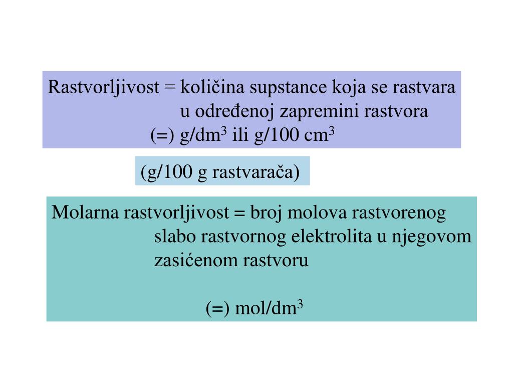 PPT - Proizvod rastvorljivosti PowerPoint Presentation, free download ...