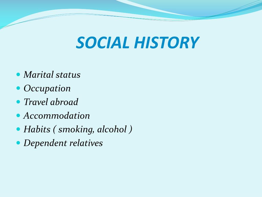 PPT HISTORY TAKING FROM A PATIENT PowerPoint Presentation, free download ID6394946
