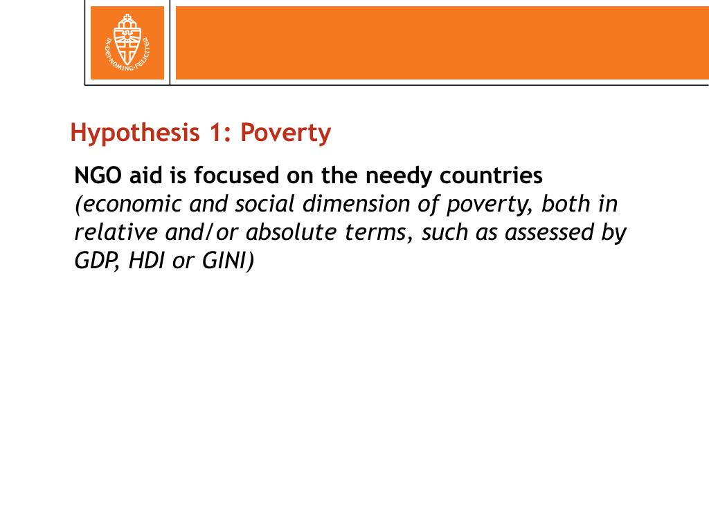 hypothesis about poverty