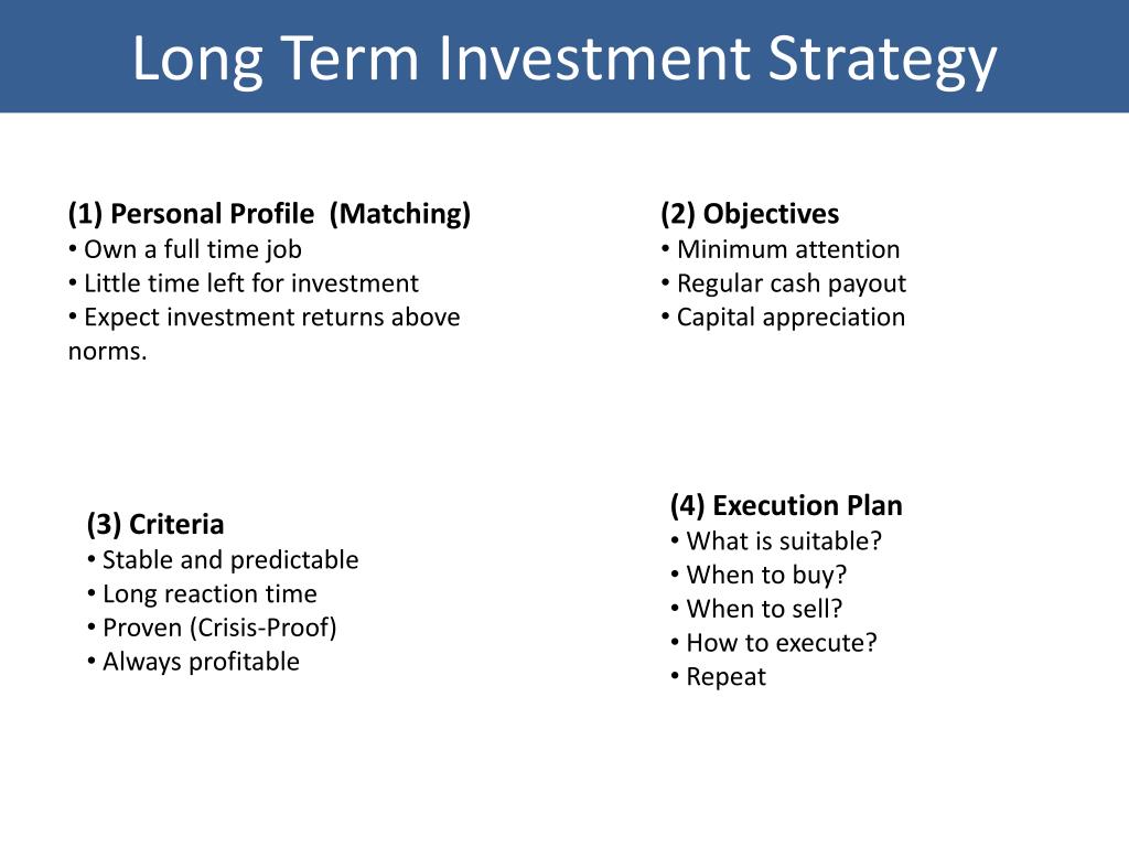 PPT - Long Term Investment Strategy PowerPoint Presentation, free download  - ID:6395427