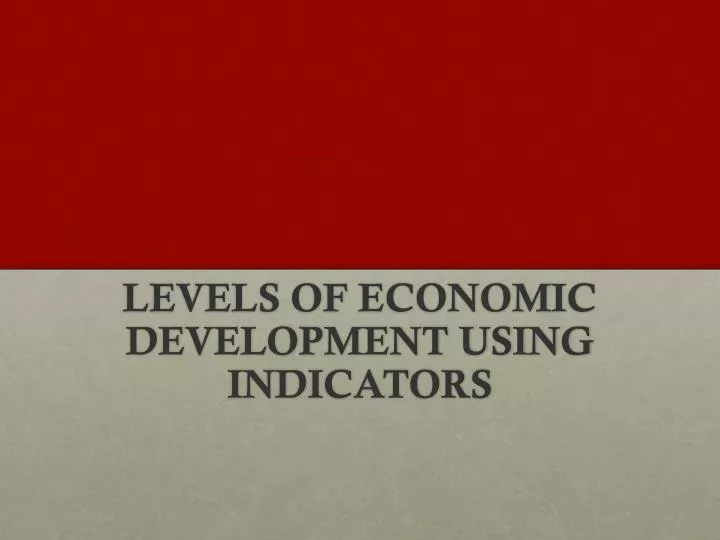 the-effects-at-different-levels-of-economic-development-download-table