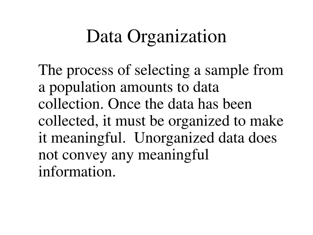 collection organisation and presentation of data ppt