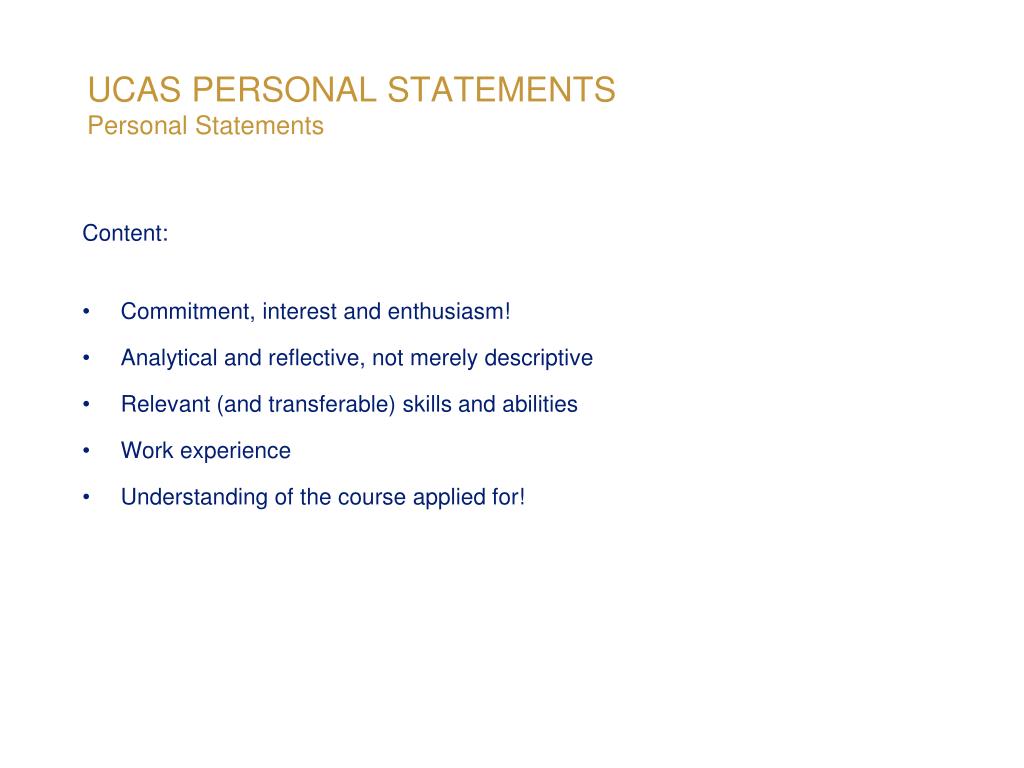 primary teaching ucas personal statements