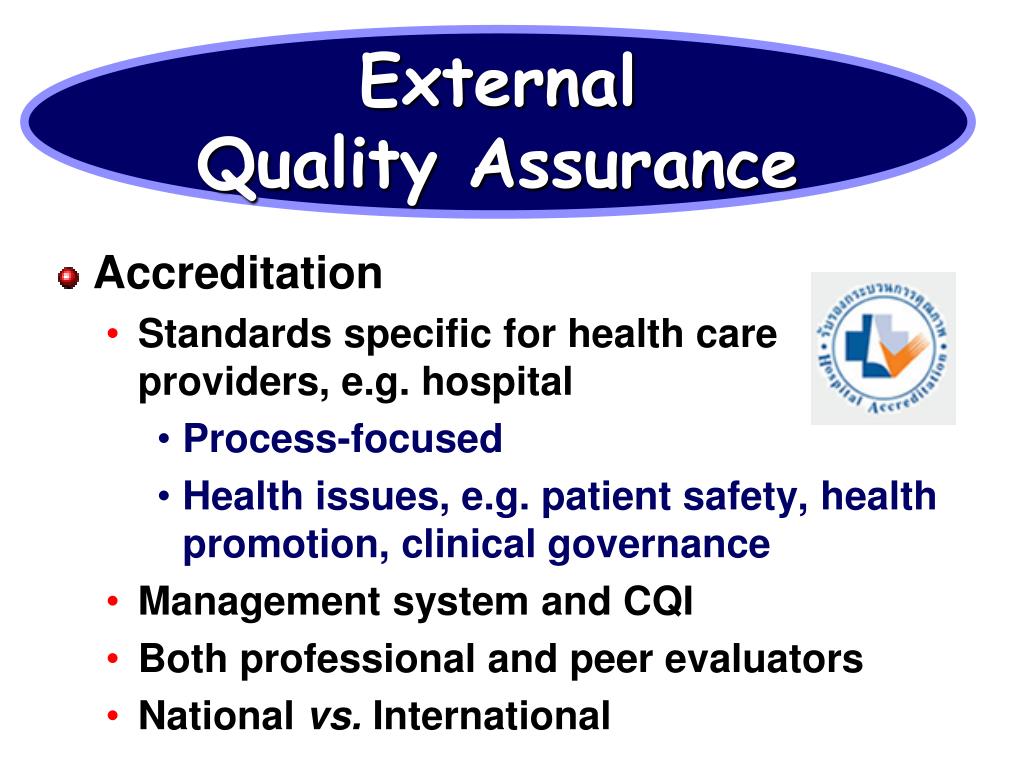 PPT Quality Assurance and Hospital Accreditation PowerPoint