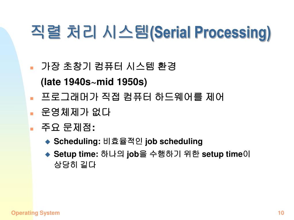 serial processing