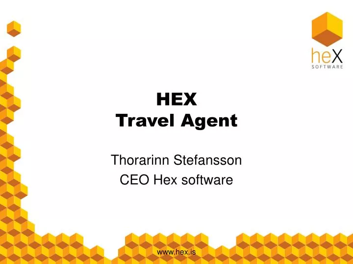 hex travel agent n.