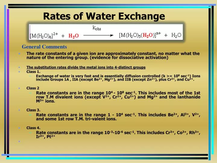 Image result for water exchange rate images