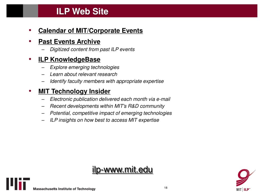PPT - MIT Office of Corporate Relations & Industrial Liaison Program ...