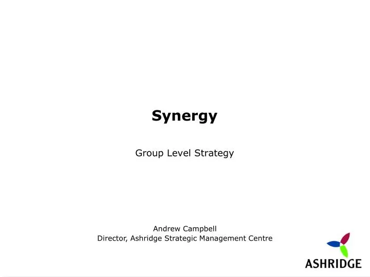 define synergy pattern define synergy pattern