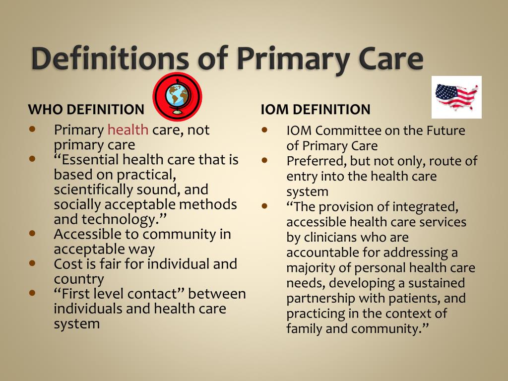 PPT Chapter 7 Outpatient Services and Primary Care PowerPoint