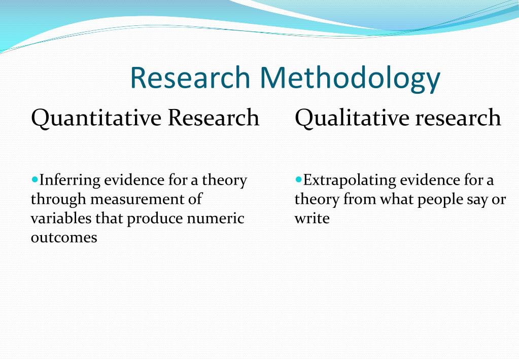 quantitative research methods essay