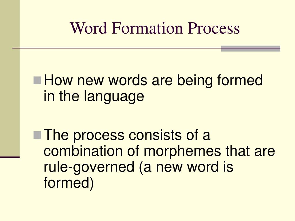 Ppt Word Formation Process Powerpoint Presentation Free Download Id 6403319