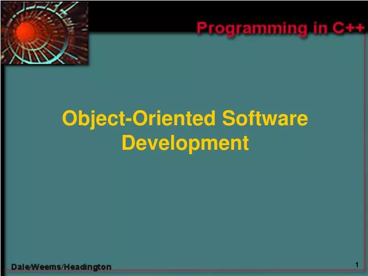 PPT - Object-Oriented Software Development PowerPoint Presentation ...