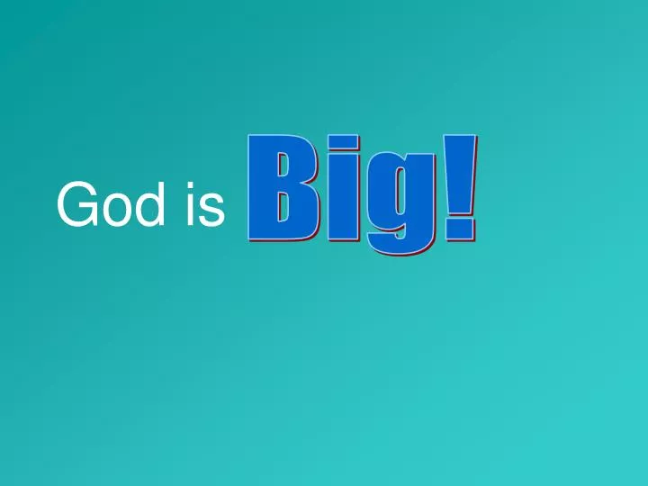 god is n.