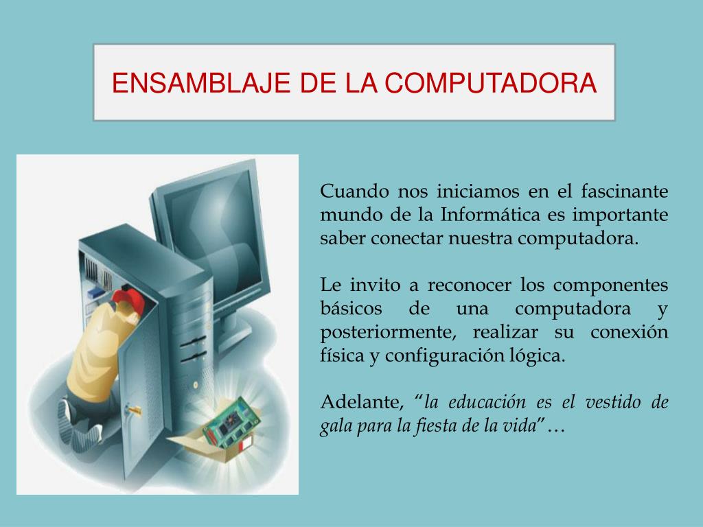 Ppt Ensamblaje De La Computadora Powerpoint Presentation Free