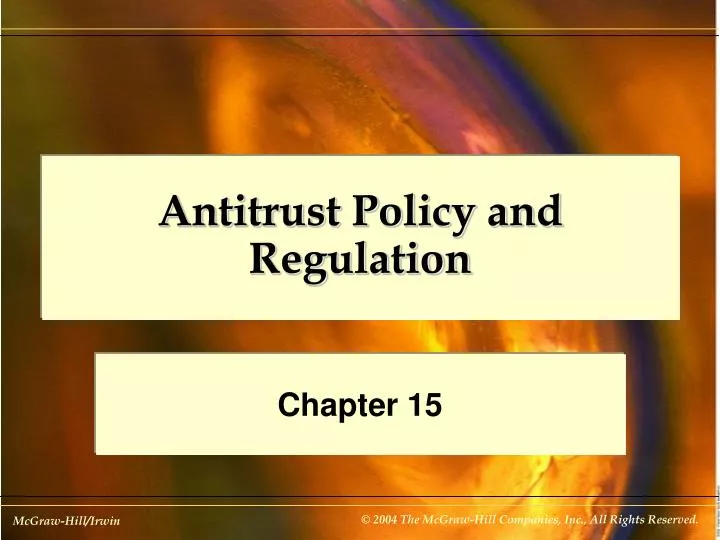 PPT Antitrust Policy and Regulation PowerPoint Presentation, free