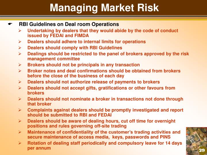 Forex dealing room operations