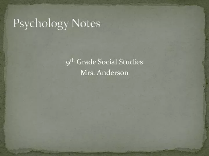 pshycology of personality notes pshycology of personality notes