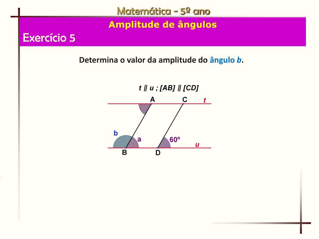 PPT - Amplitude de ângulos PowerPoint Presentation, free download -  ID:6407566