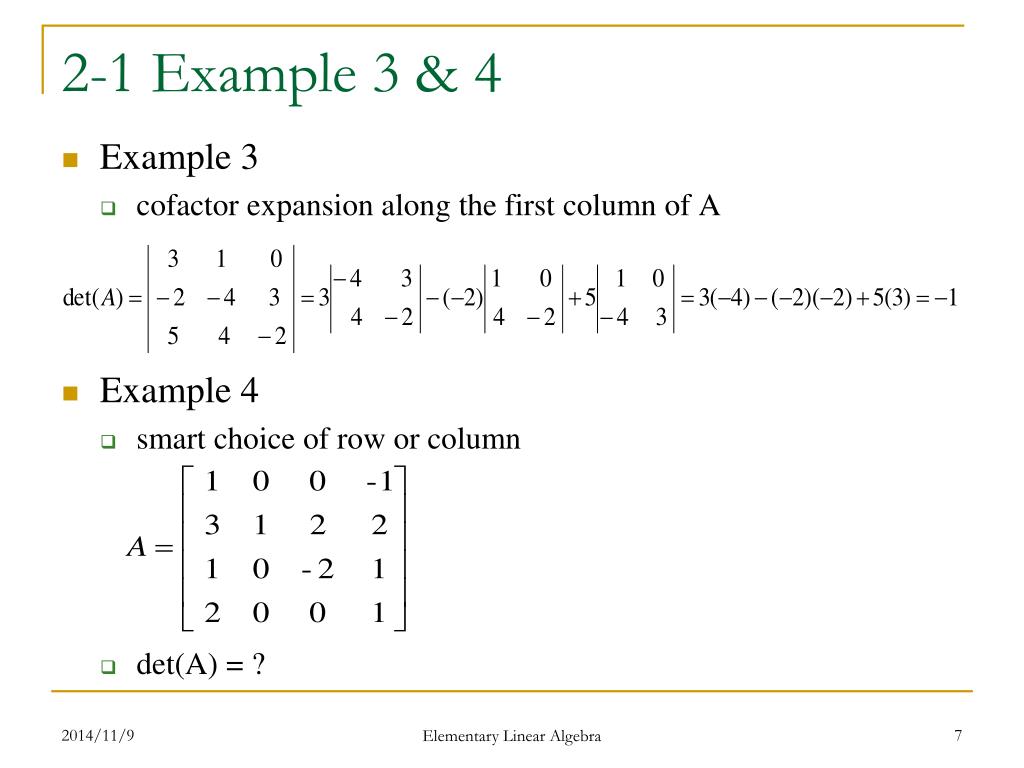 PPT - Elementary Linear Algebra Anton & Rorres, 9 th Edition PowerPoint  Presentation - ID:6409936