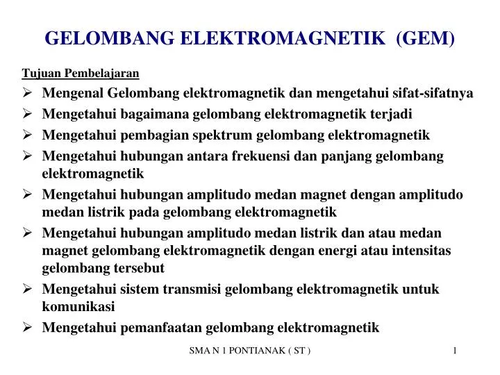 Sifat gelombang elektromagnetik
