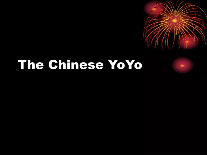 the chinese yoyo n.