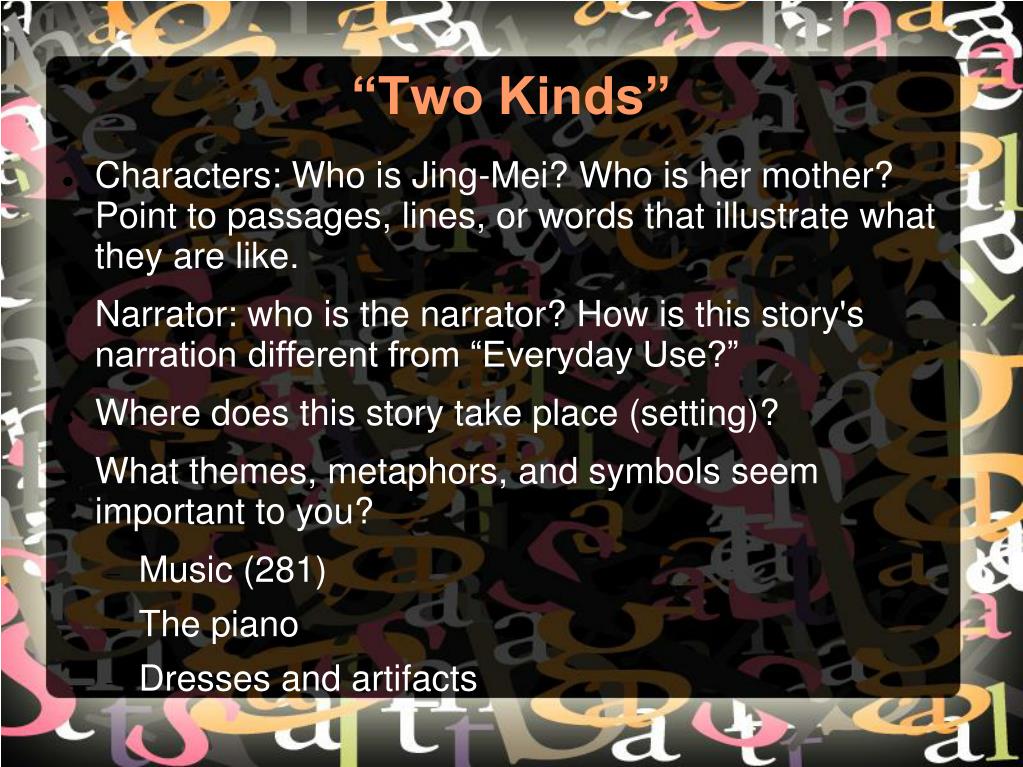 two kinds by amy tan symbolism