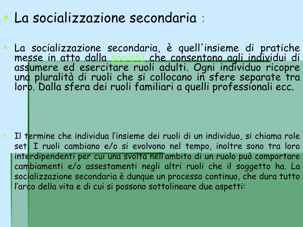 Dimensione Relazione / Interazione / Socializzazione