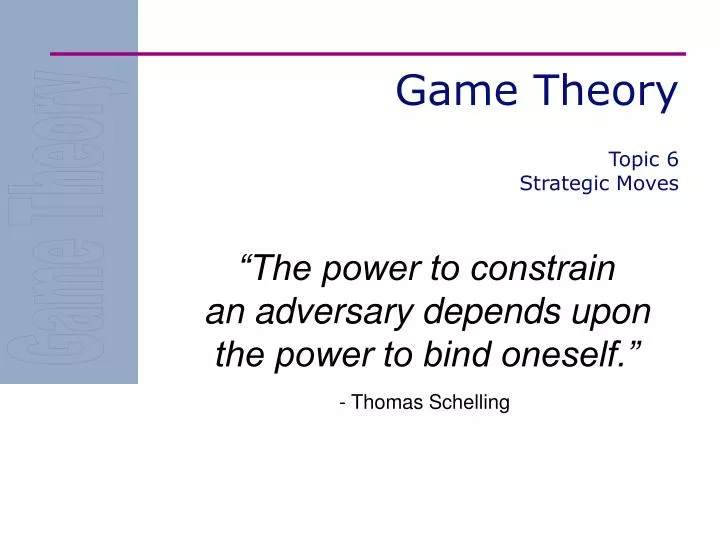 PPT - Game Theory PowerPoint Presentation, free download - ID:6413799
