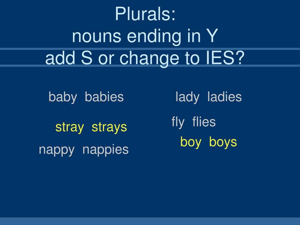 Nouns ending in