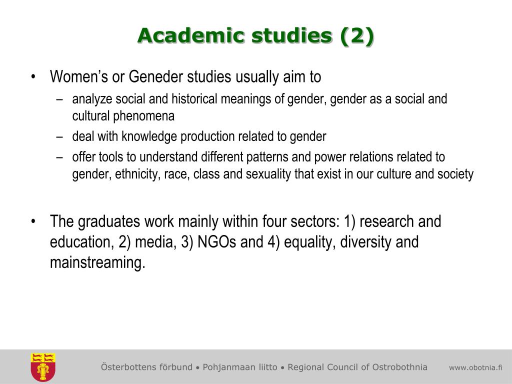phd in gender studies in finland